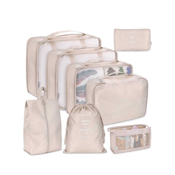 PERSONALIZED 8 PCS TRAVEL ORGANIZERS SET - Picture 2 of 5